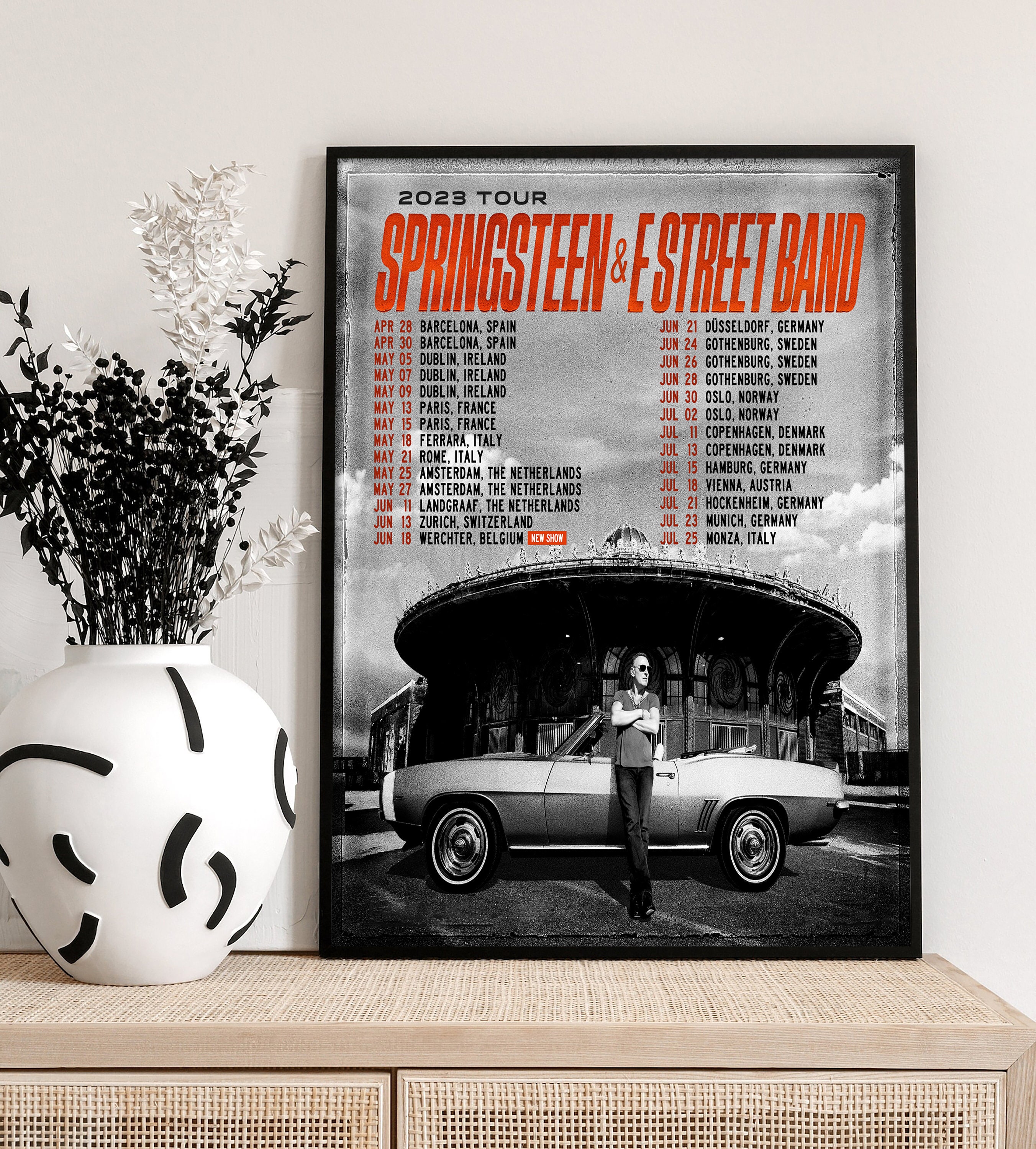 Discover 2023 Bruce Springsteen and The E Street Band Tour Poster