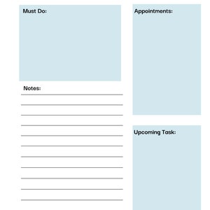 Minimal Task List Printable, Simple Tasks List Template, Productivity ...