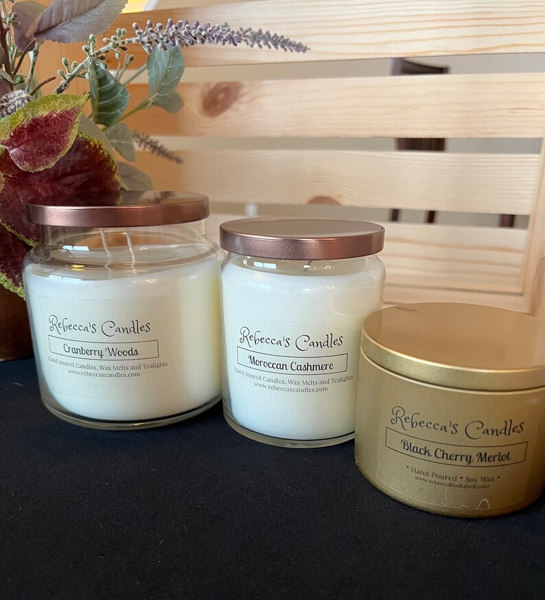 Fall Scented Soy Candle 16 Oz Jar Candle Lover Etsy