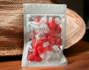 Love Spell Mini Melt Hearts - Soy Blend - 2oz - Wax Melts