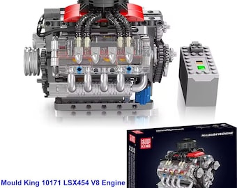 Building Blocks Set | 8-Cylinder Car | Engineering Toys for Kids & Adults | Gift