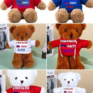 Haiti World Cup Teddy Bears Grenadiers Alaso - My Petite Boutique