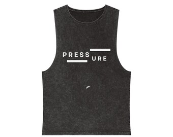 Unisex Stonewash Tank Top – Pre-shrunk Cotton, Raw Sleeves