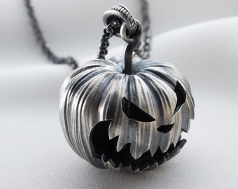 Dainty Pumpkin Halloween Gifts Necklace • Gold, Rose Gold, Sterling Silver Pumpkin Jewelry