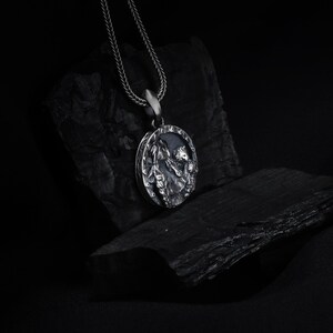 Sterling Silver Freya Necklace: Norse Goddess Mythology Pendant image 6