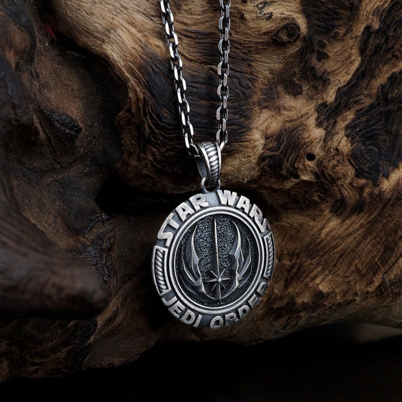Sterling Silver Star Wars Jedi Order Men s Necklace Star Wars