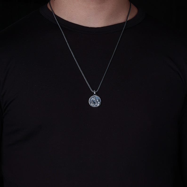 Sterling Silver Freya Necklace: Norse Goddess Mythology Pendant image 9