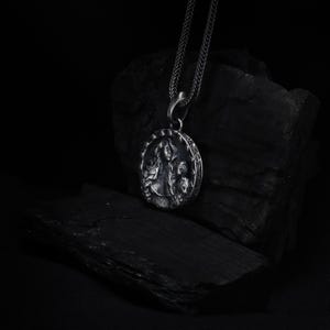 Sterling Silver Freya Necklace: Norse Goddess Mythology Pendant image 7