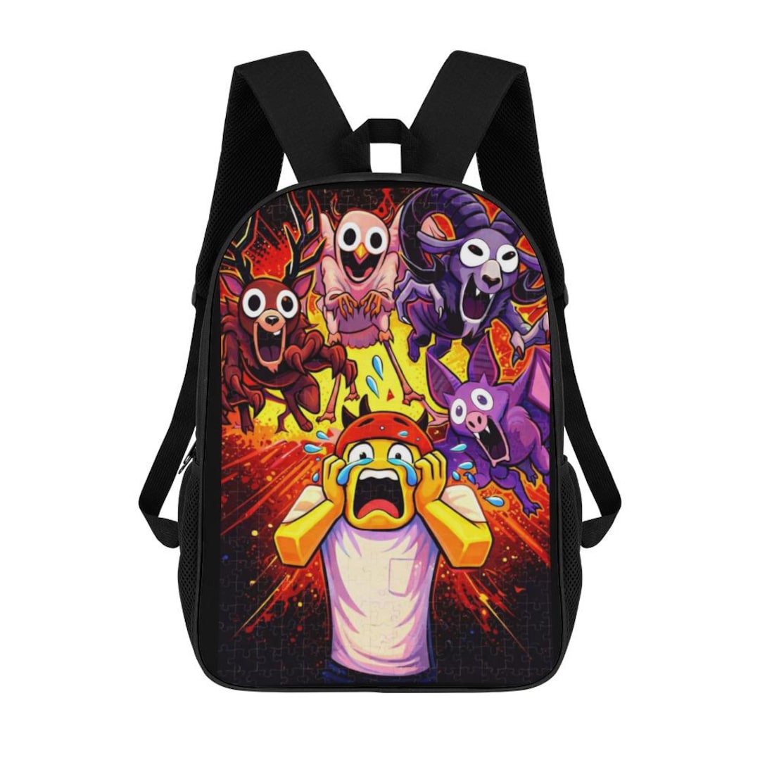99 Nights in the Forest | Roblox Backpack | Shoulder School Bag - Etsy
