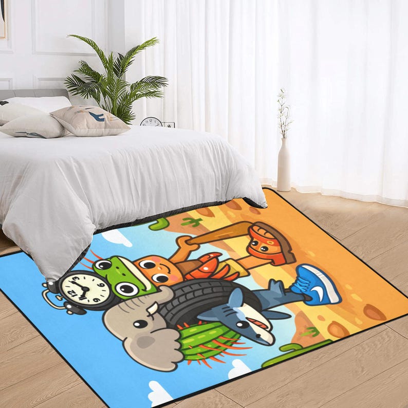 Gaming Room Rug | Italian Brainrot | Kids Gamer Bedroom Carpet | La ...