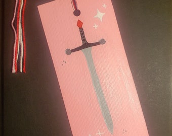 Ruby Red Sword Imperfect Bookmark