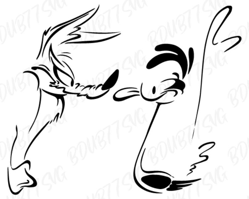 Puede incluir: Ilustraci&oacute;n en blanco y negro de l&iacute;nea de arte de dos personajes de dibujos animados, uno con un hocico largo y el otro con una cara m&aacute;s redonda. Los personajes se miran, el personaje con el hocico largo parece enojado y el personaje con la cara redonda parece sorprendido.