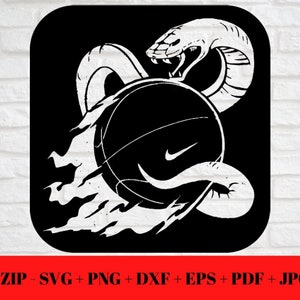 Mamba Basketball SVG PNG | jpg eps dxf pdf | Bola é vida | Agite o dia todo | Corte fácil com Zip instantâneo para download Cricut Silhouette