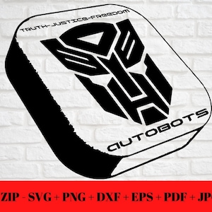 Transformers Autobots SVG PNG JPG | Autobots Symbol Logo dxf eps pdf | Silhouette Cut File | Cut Friendly Instant Digital Download Cricut