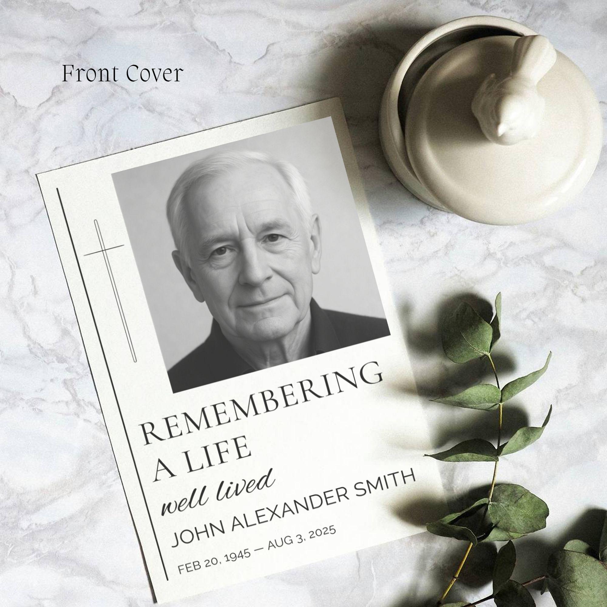 Minimalist Funeral Program Template Remembering a Life Well Lived(02)