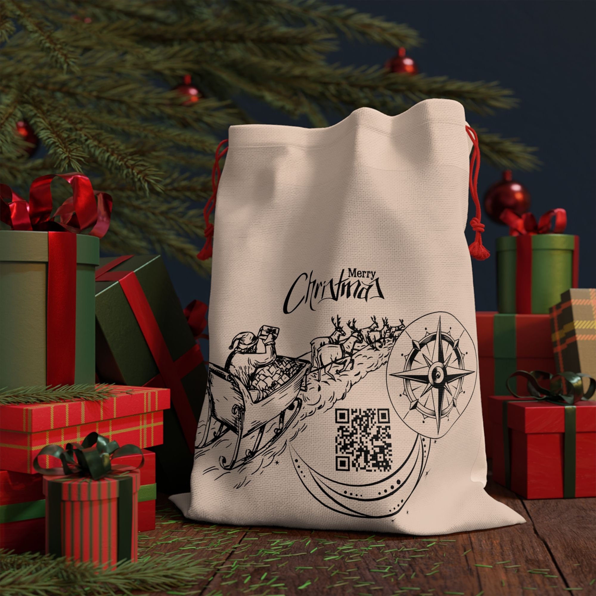 Christmas Santa Tracker QR Code| Ornament With Santa| Norad Tracks ...