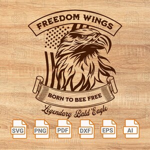 Águila con bandera americana Svg/ Banderas vintage de EE.UU. Svg/ Vintage Eagle Svg/ Camisa de águila/ USA Patriotic Svg/ 4 de julio Svg Png Eps