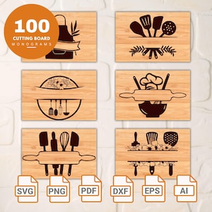 Kitchen Tray Svg Bundle 100 Designs Digital SVG File| Instant Download| Cutting Board Svg| Tray laser file board| Mom Kitchen laser png