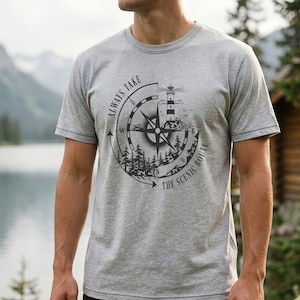 Rustikale Malerische Route Kompass SVG für Herren Shirt & Cabin Holzschild | Outdoor Abenteuer Laser Cut Datei