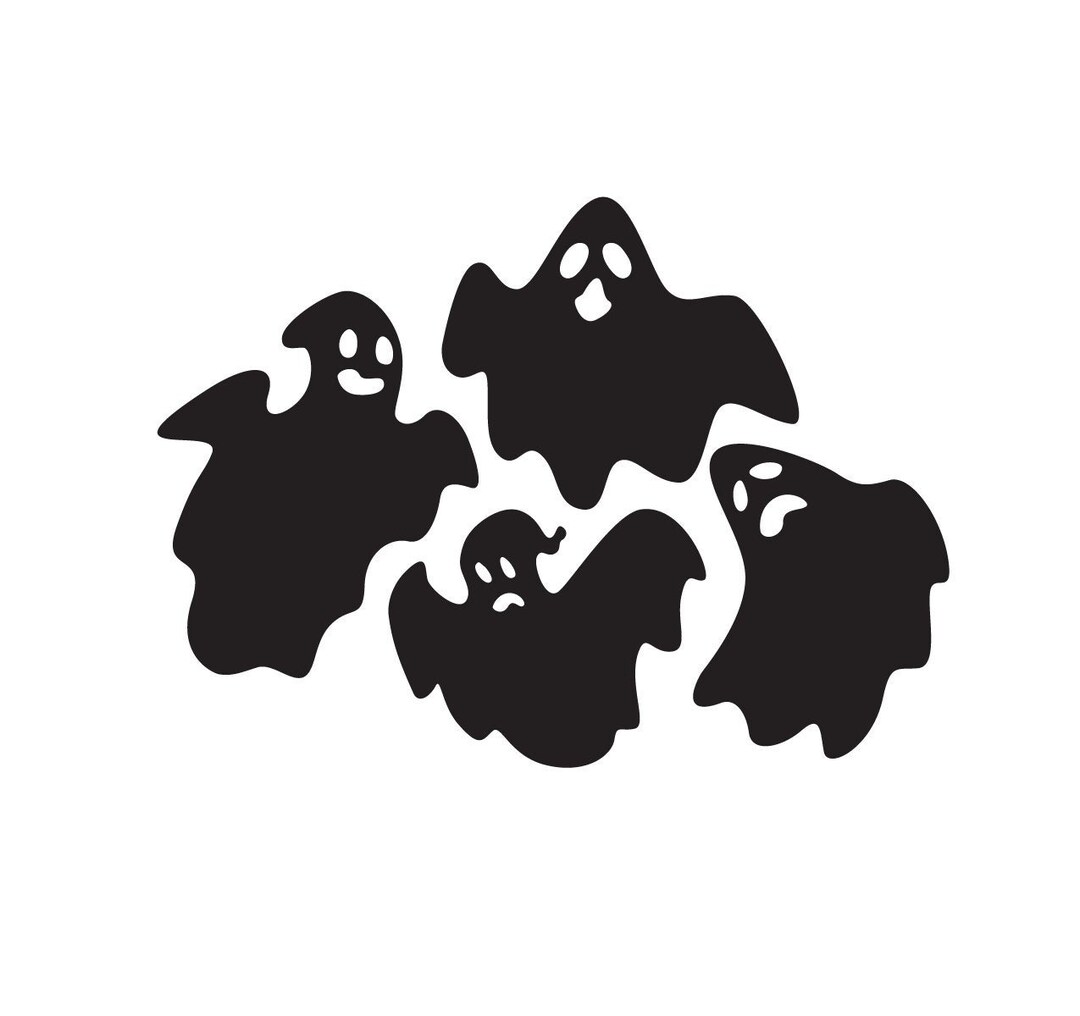 Halloween Ghosts Decal for Window, Car or Wall, Halloween Decal