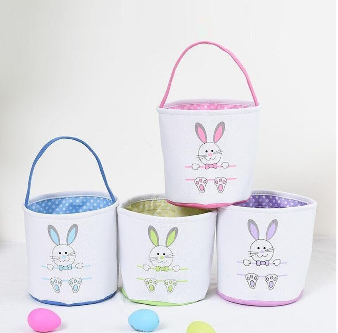 Blank Easter Baskets for Decoration, Blank Easter Tote Bags, Easter