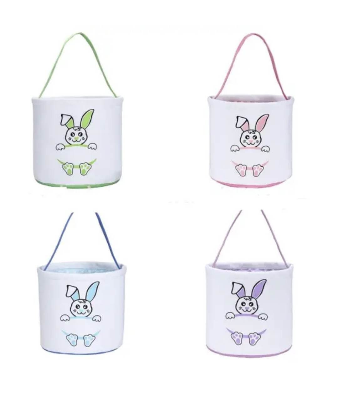 Blank Easter Baskets for Decoration, Blank Easter Tote Bags, Easter