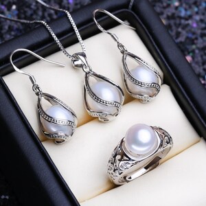 Darling Teacup with Scroll Handle Sterling Silver Pearl Cage