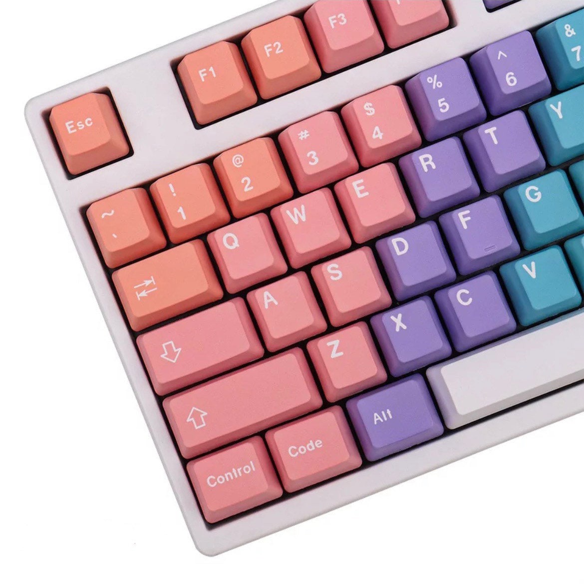 Lilac and Turquoise Keycap Set for Mechanical Keyboard 129 