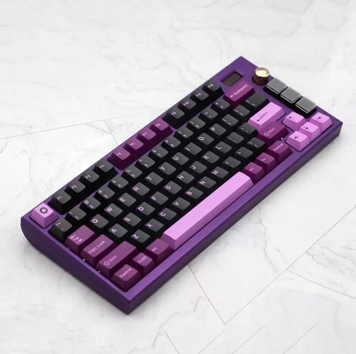 Purple & Black Keycap Set for Mechanical Keyboard 167 Key Caps Cherry Profile MX Switch Etsy