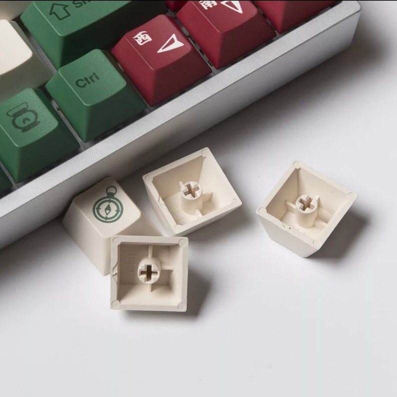 Camping Themed PBT Keycap Set for Mechanical Keyboard Cherry Etsy