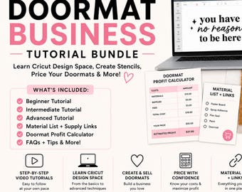 Cricut Design Space Tutorials, Schablonen-Anleitung, Profit-Rechner & Materialliste
