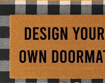 Custom Doormat | Personalized Outdoor Rug | Add Your Logo, Name, or Quote | Coir Doormat | Housewarming Gift | Design My Own