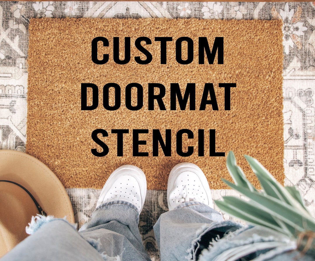Reusable Stencil for Doormat Custom Stencils Paint Your Own Design Spray Paint Etsy
