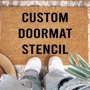 Reusable Stencil For Doormat | Custom Stencils | Paint Your Own Design | Spray Paint