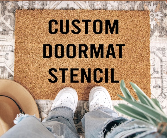 Reusable Stencil for Doormat Custom Stencils Paint Your Own Design Spray  Paint 