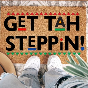 Get Ta Steppin Doormat, Martin Lawrence Fan Decor, Custom Welcome Mat, Housewarming Gift, Martin & Gina Rug, Front Door