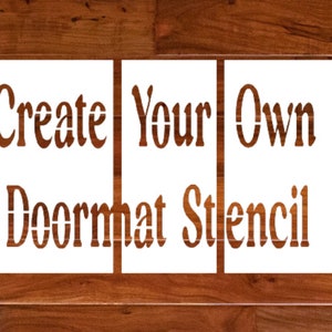 DIY Doormat Stencil, Customizable Reusable Welcome Mat Design for Date Night, Paintable Activites Sip and Paint, Large Template Kit