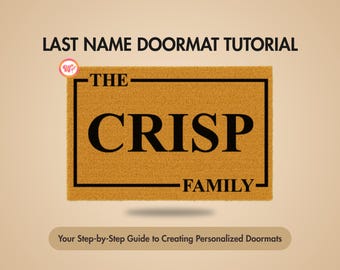 Last Name Doormat Tutorial | Family Doormat Step-By-Step | Border Layout, Stencil Cutting, Painting Guide | Beginner Friendly