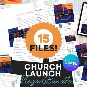 Church Brand Canva Templates: Launch Identity Package (Digital Download)