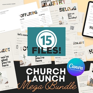Church Branding Canva Templates: Launch Bundle (Digital Download)