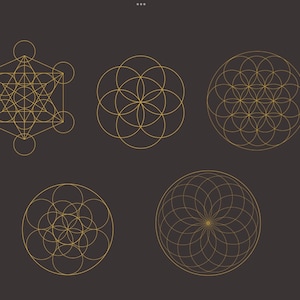 Crystal Grid SVG, jpeg, png, Bundle, Digital Download, Sacred Geometry, Cricut Cutting File, Abundance, Spiritual journey, Healing intent