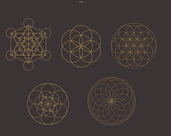 Crystal Grid SVG, jpeg, png, Bundle, Digital Download, Sacred Geometry, Cricut Cutting File, Abundance, Spiritual journey, Healing intent