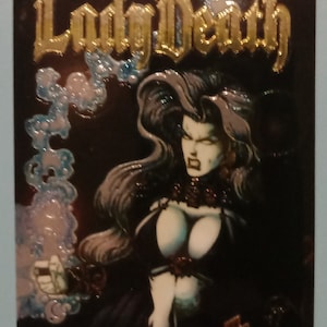 Lady Death Between Heaven and Hell Metallic Series 2 Handelskarte