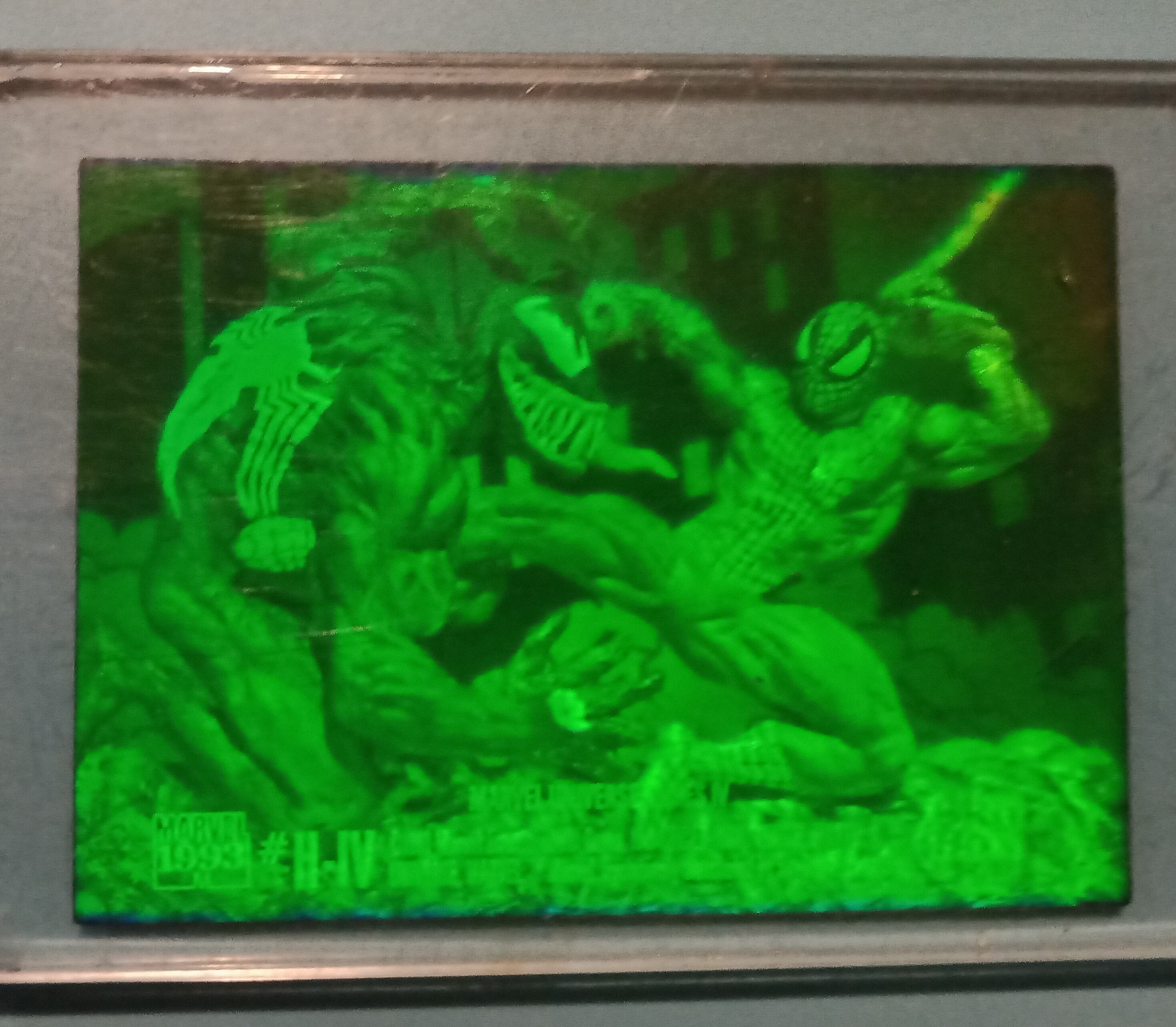 1993 Marvel Universe Series 4 Spiderman VS Venom 3D Hologram - Etsy