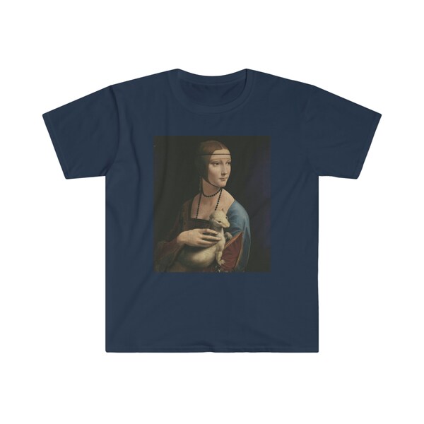 Leonardo da Vinci's "Lady with an Ermine" Unisex Softstyle T-Shirt