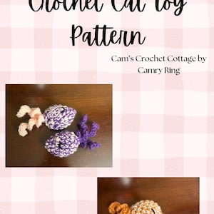 Cat toy crochet pattern (catnip optional) PDF ONLY