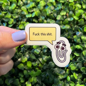 Clippy the Paperclip Funny Nostalgic Stickers / WATERPROOF / Easy Peel / Funny Coworker Gift / Funny Bridesmaid Gift / Funny Christmas Gift afbeelding 2