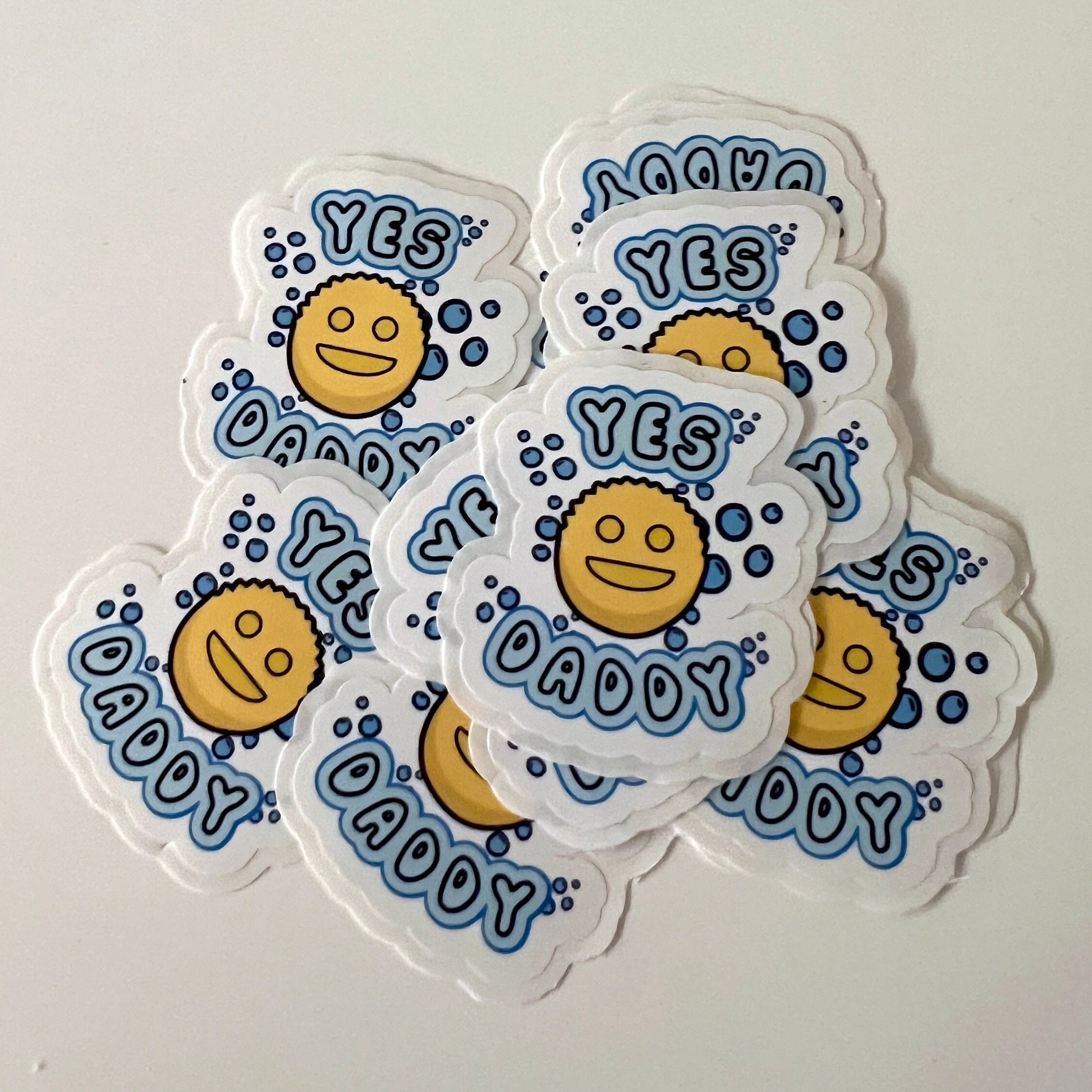 Scrub Daddy Sponge Funny Sticker / WATERPROOF / Easy Peel / Glossy Finish /  Funny Gift / Bridesmaid Gifts / NSFW Sticker 