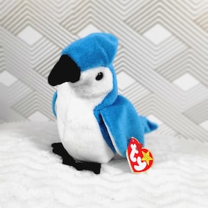 Rocket the Blue Jay Beanie Baby (bird)