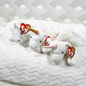 Mystic the Unicorn Beanie Baby (white)